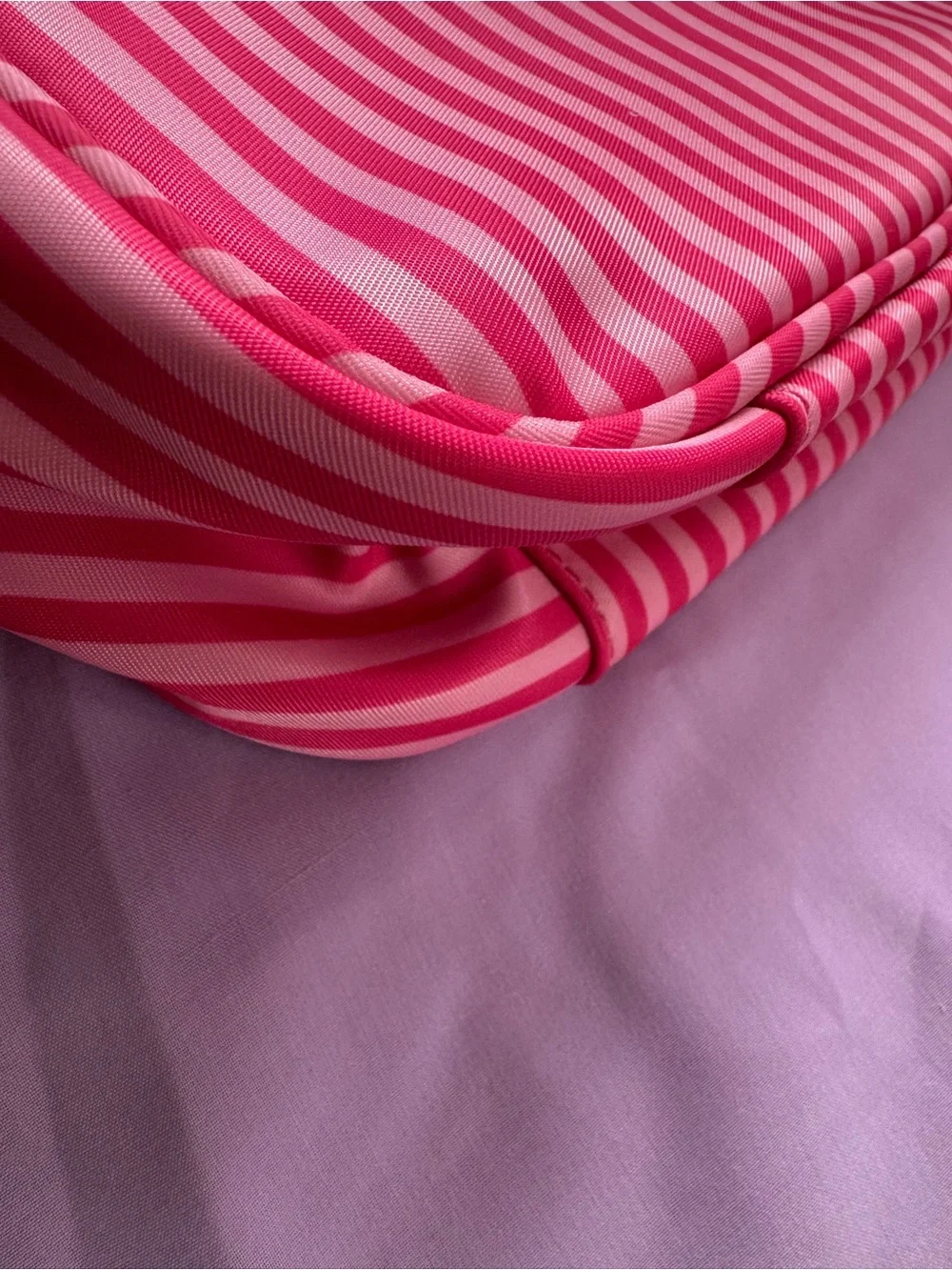 Stoney Clover Lane Pink Striped Cosmetic Case Eloise at the plaza
